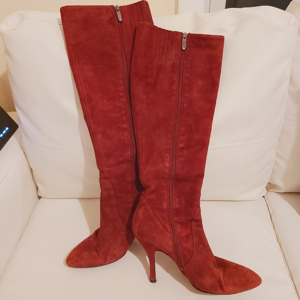 Via Spiga - Piper - Red Suede boots - Picture 6 of 12